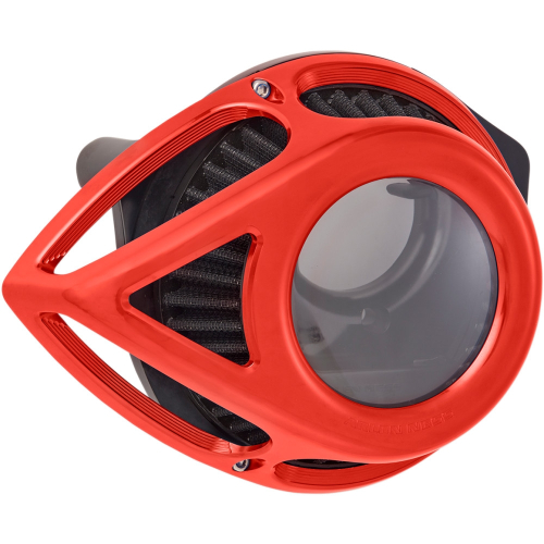 Arlen Ness - Arlen Ness Clear Tear Series Air Cleaner Kit - Red Anodized - 18-904