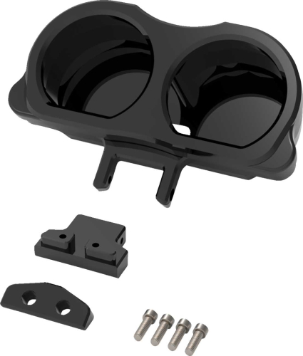 LA Choppers - LA Choppers Gauge Mount - Dual - Black - LA-7397-03B