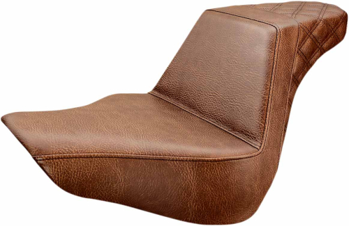 Saddlemen - Saddlemen Step-Up Rear LS Seat - Brown Smooth - 818-27-173BR