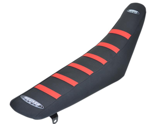 SDG - SDG 6-Rib Gripper Seat Cover - Black/Red Ribs - 95931RK