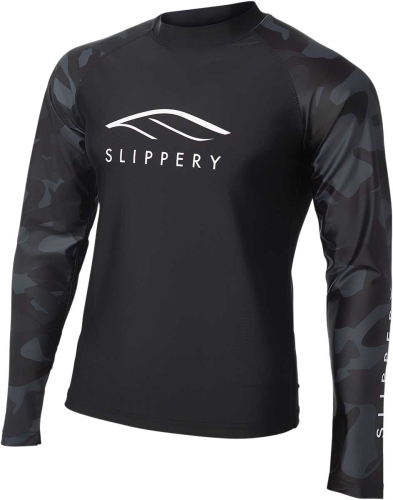 Slippery - Slippery Long Sleeve Rashguard - 3250-0131 - Black/Camo - Large
