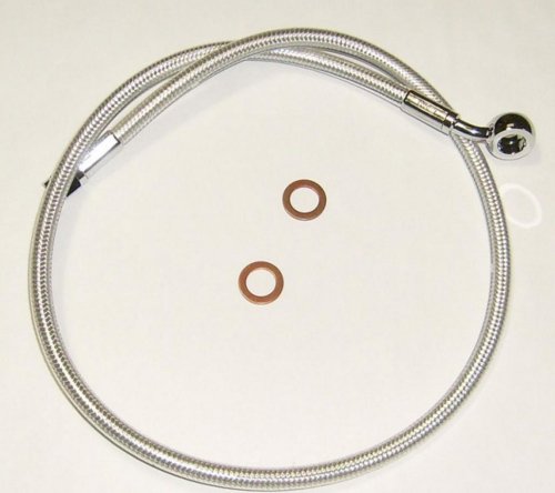 Magnum - Magnum Sterling Chromite II Designer Series ABS Front Upper Brake Line Kit - 10mm,deg. Banjo - 27in. - AS37127
