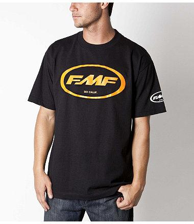 FMF Racing - FMF Racing Classic T-Shirt - F211S18103YLXL - Black/Yellow - X-Large