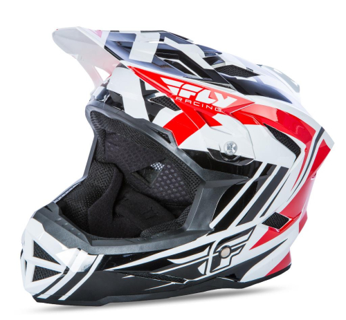 Fly Racing - Fly Racing Default Graphics Helmet - 73-9162L - Red/Black/White - Large