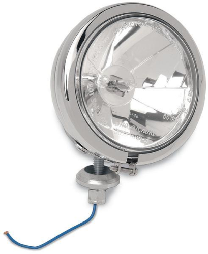Drag Specialties - Drag Specialties 4 1/2in. Diamond-Style Spotlight - Chrome with Blue Tint Lens - 20-0412L
