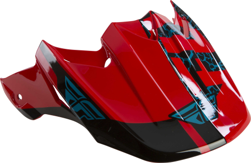 Fly Racing - Fly Racing Visor for F2 Carbon-Fractured Helmets - Black/Red/Blue - 73-46349