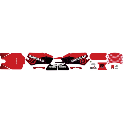DCOR - DCOR Graphic Kit for Stacyc 12in. and 16in. - Gas Gas - 10-80-209