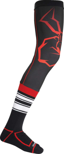 Moose Racing - Moose Racing Agroid Knee Brace Socks - 3431-0747 - Black/Red - LG-XL