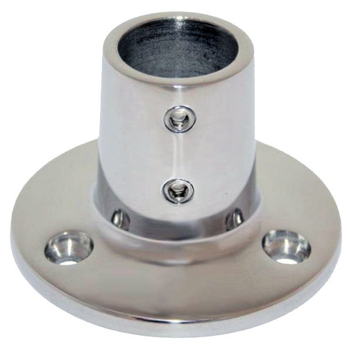Whitecap - Whitecap 1" O.D. 90° Round Base SS Rail Fitting