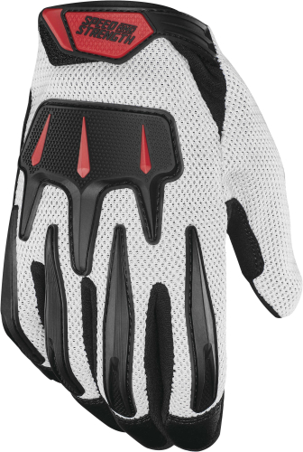 Speed & Strength - Speed & Strength Hot Head Mesh Gloves - 1102-0125-2155 - White/Black - X-Large