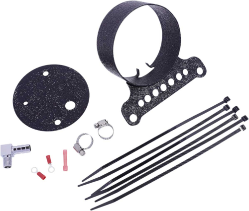 Drag Specialties - Drag Specialties Gauge Bracket - Single - Wrinkle Black - 2210-0546
