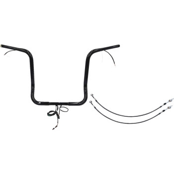 Fat Baggers, Inc. - Fat Baggers, Inc. 1-1/4in. Plug and Play EZ Install Round Top Handlebar Kit - Black - 901516-B