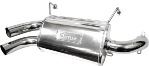 BikeMan Performance - BikeMan Performance Double Barrel Slip-On - Ceramic Chrome - 17-314-C