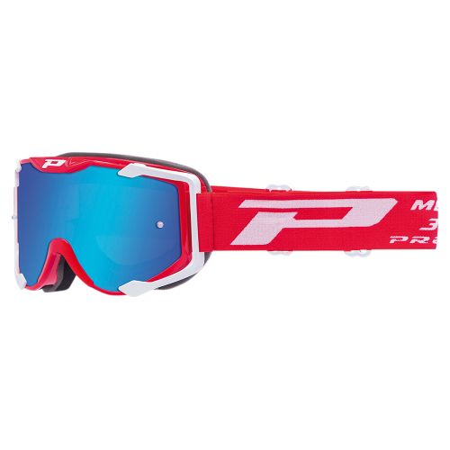 Pro Grip - Pro Grip 3404 Menace Goggles - PZ3400ROFL - Red/White / Blue Lens - OSFA