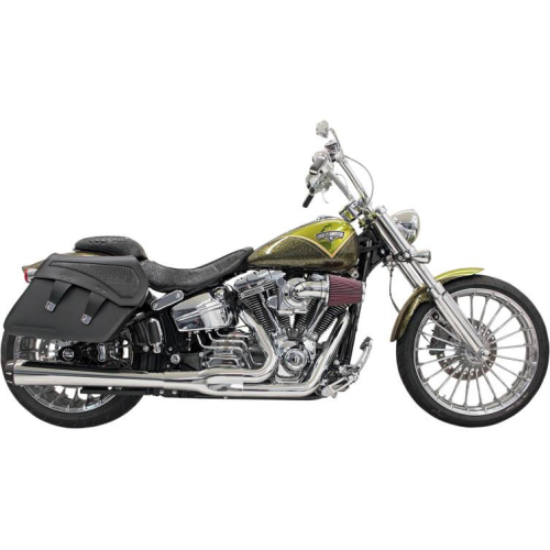 Bassani Manufacturing - Bassani Manufacturing Road Rage 2:1 Exhaust System - Chrome - Long - 1S31R