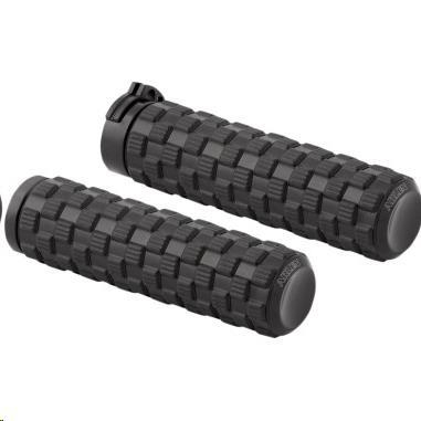 Arlen Ness - Arlen Ness Fusion Series Grips - Air Trax - Black Anodized - I-5016