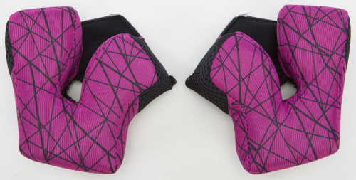 Fly Racing - Fly Racing Cheek Pads for 2015 & Newer Formula Helmets - Yellow/Purple - 2XL (25mm) - 73-4703XX