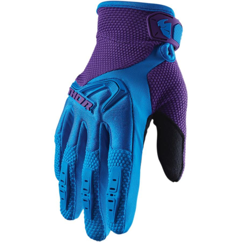 Thor - Thor Spectrum Womens Gloves - 3331-0186 - Blue/Purple - X-Large