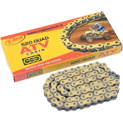 Regina Chain - Regina Chain 520 QUAD Series Chain - 25ft. Roll - Gold - 135QUAD/25FT