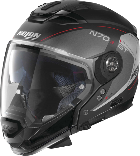 Nolan - Nolan N70-2 GT Lakota Graphic Helmet - N7G5274850352 - Black/Gray/Red - Medium