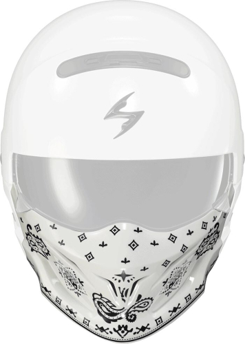 Scorpion - Scorpion Face Mask for Covert Helmets - Bandana Gloss White - 52-543-26