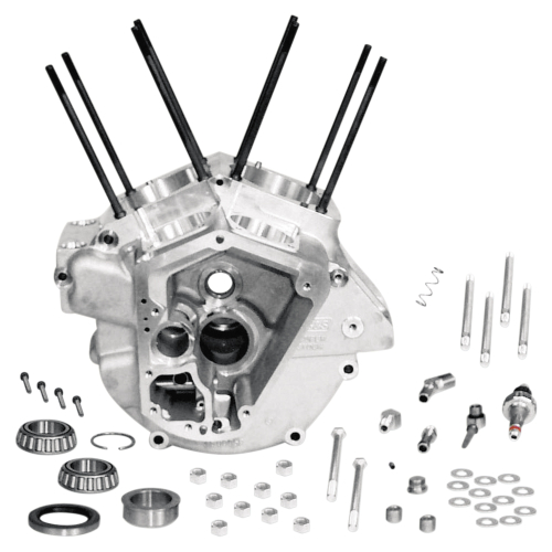 S&S Cycle - S&S Cycle Super Stock Engine Case - Natural - Big Bore 3 5/8in Bore - 31-0001