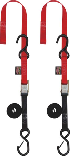 Powertye - Powertye 1in. Cam Buckle with Soft-Tye Sewn-In - Red - 23621-SR