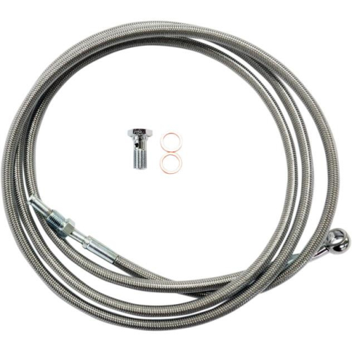 LA Choppers - LA Choppers Stainless Steel Clutch Line Kit - Stock Length - LA-8052C00
