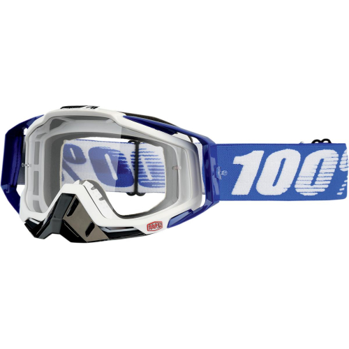 100% - 100% Racecraft Cobalt Goggles - 50100-002-02 - Cobalt/Blue/White / Clear Lens - OSFM