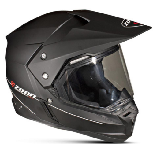 Zoan - Zoan Synchrony Duo-Sport Solid Snow Helmet with Double Lens Shield - 521-434SN - Matte Black - Small