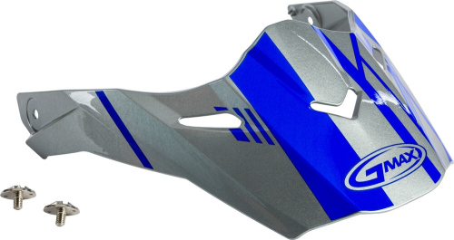 G-Max - G-Max Visor with Screws for AT-21/S Helmets - Epic Silver/Blue - G021071