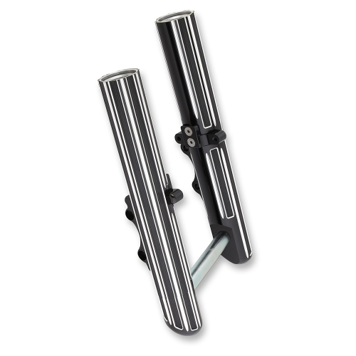 Arlen Ness - Arlen Ness Hot Legs Single Disc Fork Leg Set - 10-Gauge - Black - 40-523