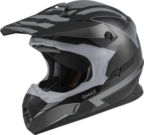 G-Max - G-Max MX-86 Fame Helmet - D3864254 - Matte Dark Gray/Black - Small