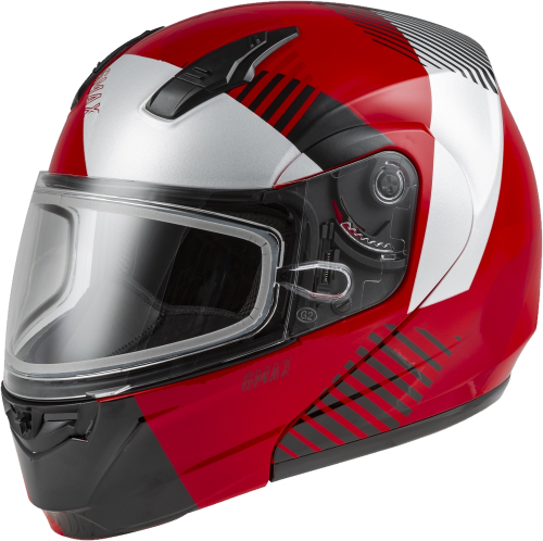 G-Max - G-Max MD-04S Reserve Helmet - M2043374 - Red/Silver/Black - Small