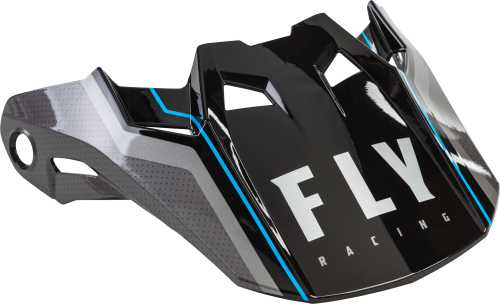 Fly Racing - Fly Racing Visor for Formula Helmets - Axon Black/Gray/Blue - XL to 2X - 73-4724L