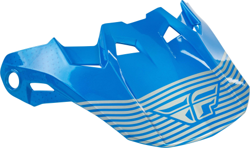 Fly Racing - Fly Racing Visor for Formula CC Helmets - Primary Blue/Gray - XL to 2X - 73-4731L