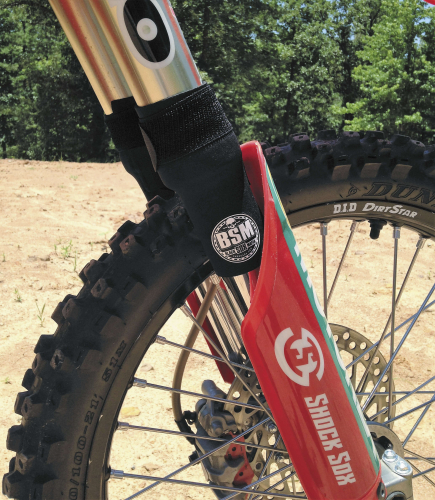 Shock Sox - Shock Sox 6in. Regular Up Down Fork Seal Protector (BSM Version) - Black - 6-BLACK-BSM