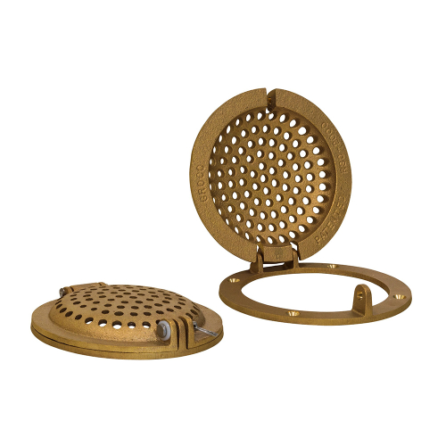 GROCO - GROCO Bronze Round Hull Strainer w/Access Door f/Up To 1" Thru-Hull