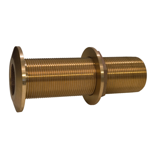 GROCO - GROCO 3/4" Bronze Extra Long Thru-Hull Fitting w/Nut