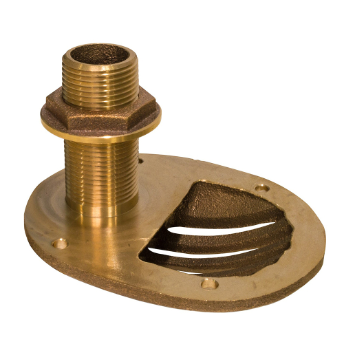 GROCO - GROCO 1-1/2" Bronze Combo Scoop Thru-Hull w/Nut