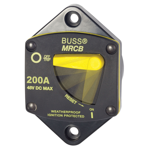 Blue Sea Systems - Blue Sea 7049 200 Amp Panel Mount 187 Series Circuit Breaker