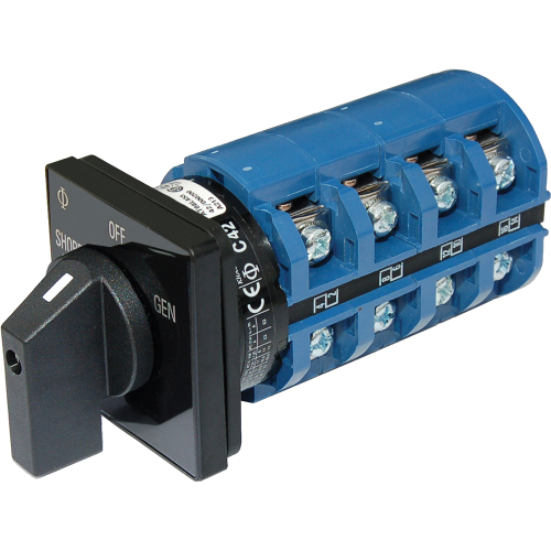 Blue Sea Systems - Blue Sea 9093 Switch AC 120 + 120/240VAC  OFF+2 Positions