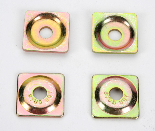 Stud Boy - Stud Boy Square Backer Plates - Steel - Gold - 5/16in. Thread - 2017-P3