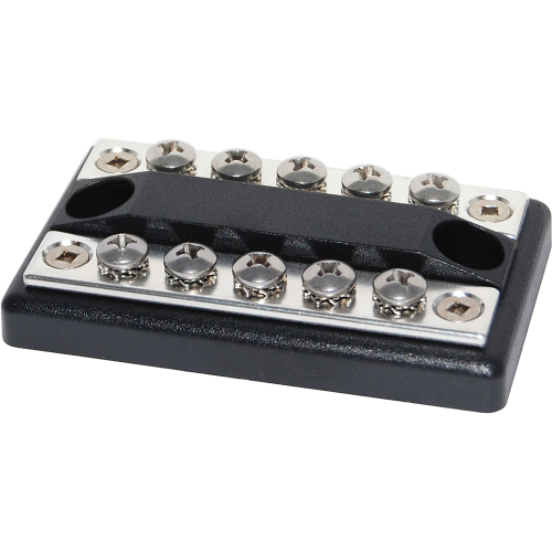 Blue Sea Systems - Blue Sea 2701 DualBus 100 Ampere Common BusBars 5 x 8-32 Screw Terminal