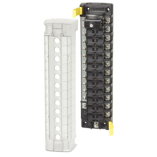 Blue Sea Systems - Blue Sea 5054 ST CLB Circuit Breaker Block - 12 Position w/Negative Bus