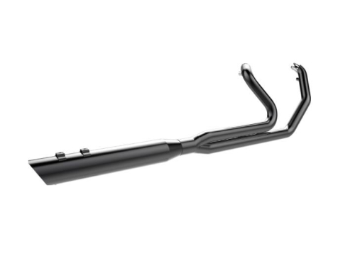 Khrome Werks - Khrome Werks 2-Into-1 System with Two-Step Headers - Slash-Cut - Black - 200870