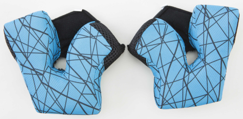 Fly Racing - Fly Racing Cheek Pads for 2015 & Newer Formula Helmets - Blue/Silver - 2XL (20mm) - 73-47051XX