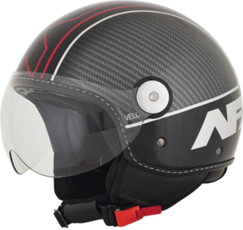 AFX - AFX FX-33 Scooter Veloce Helmet - 01060718 - Black/Red - X-Large
