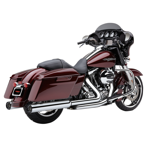 Cobra - Cobra 4in. Slip-On Muffler with Race-Pro Tips - Chrome - 6264