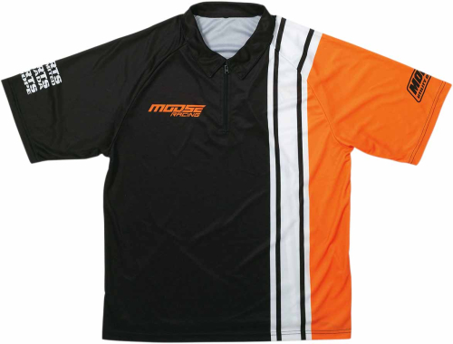 Moose Racing - Moose Racing Pit Shirt - 3040-2660 - Black/Orange - Small